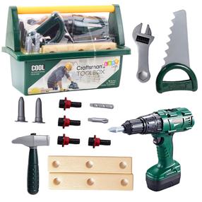 Laste tööriistakomplekt, tööriistakast tööriistadega Lean Toys Craftsman, mitmevärviline