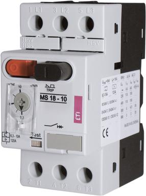 Dzinēja starteris ETI MS18, 3 - 4 kW, 6.3 - 10 A