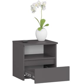 Ночной столик Akord CL1, графитовый цв., 40 см x 40 см x 35 см