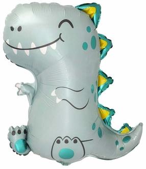 Folinis balionas figūrinis Flexmetal Small Dino Rex, žalia sp.