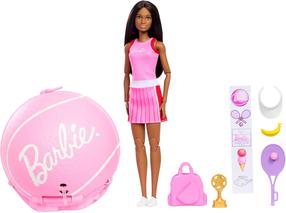 Lėlė su priedais Mattel Barbie Team Roll & Reveal Tennis, 30 cm, rožinė sp.