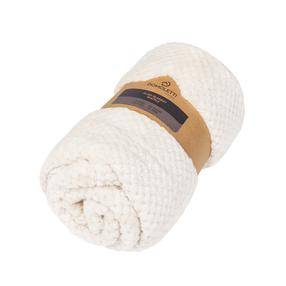 Pledas Domoletti WAFFLE, kreminė, 150 cm x 200 cm