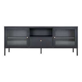 TV-laud House Nordic Dalby, must v., 160 cm x 35 cm x 60 cm