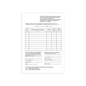 Buhalterinis dokumentas, A6