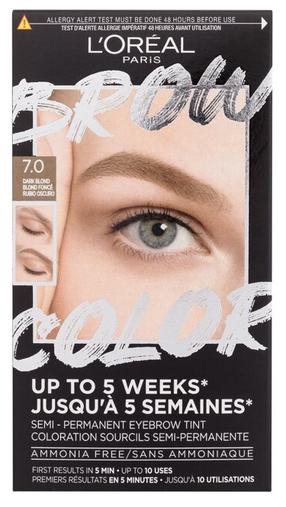 Antakių dažymo rinkinys L’Oréal Paris Brow Color, 15 ml, dark blonde 07