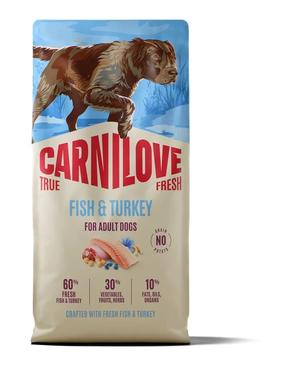 Сухой корм для собак Carnilove True Fresh, рыба/индюшатина, 12 кг