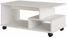 Kavos staliukas Kalune Design MIN9-W, balta sp., 51 cm x 90 cm x 42.5 cm