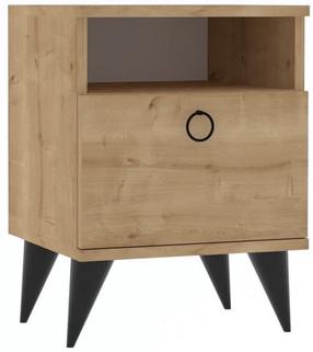 Naktinis staliukas Kalune Design Barlo Sapphire, medžio sp., 55 cm x 40 cm x 36.8 cm