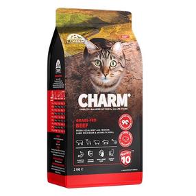 Sausā kaķu barība Charm Grass Fed, liellopa gaļa, 2 kg