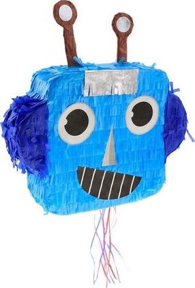 Dekoratsioon GoDan Robot, sinine v., 30 cm