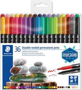 Kahepoolsete markerite-viltpliiatsite komplekt Staedtler 3187, kahepoolsed, mitmevärviline