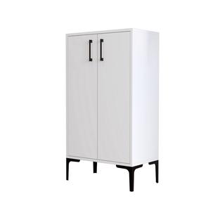 Batų spintelė Kalune Design Prag 845HCT4113, balta sp., 35 cm x 60 cm x 111 cm