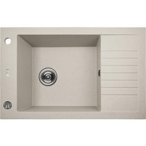 Virtuvinė plautuvė Laveo Pionier SBR_413T, Beige, granitas, 78 cm x 50 cm x 19 cm, beige