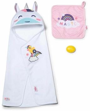Vannas piederumu komplekts Zapf Creation Baby born Unicorn 837573, balta krās./rozā krās.