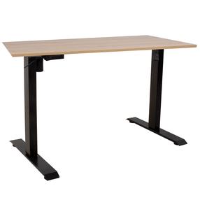 Kompiuterio stalas reguliuojamo aukščio Home4you Ergo-1 K186865, 140 cm x 70 cm, 71 - 121 cm, šviesiai ruda sp.
