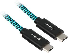 Vads Sharkoon USB-C To USB-C USB-C, USB-C, 1 m, zila krās./melna krās.