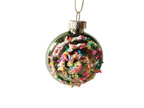 Eglutės žaisliukas Christmas Touch EBD340932, žalia sp., 5.5 cm, stiklas