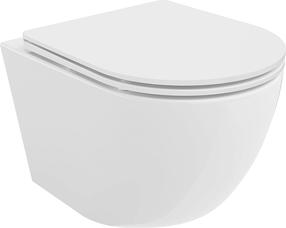 WC-pott, seinapealne Mexen Lena Rimless, kaanega, 360 mm x 480 mm