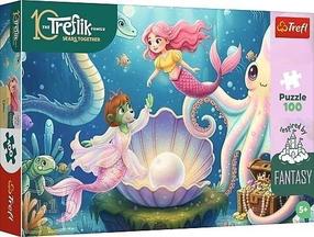 Puzle Trefl Inspired by Fantasy: In the Land of Mermaids, 41 cm x 27 cm, 100 gab.