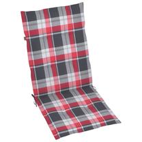 Kėdžių pagalvėlė VLX Garden Chair Cushions 314125, raudona sp./pilka sp., 120 cm x 50 cm, 2 vnt.