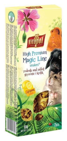 Kārumi grauzējiem Vitapol Magic Line, trušiem/jūras cūciņām/kāmjiem, 0.09 kg, 2 gab.