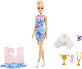 Кукла с аксессуарами Mattel Barbie You Can Be Anything Ice Skating JKB48, 30 см, многоцветный