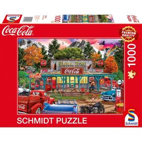 Dėlionė Schmidt Coca-Cola - Store 57597, 49.3 cm x 69.3 cm, 1000 vnt., įvairių spalvų