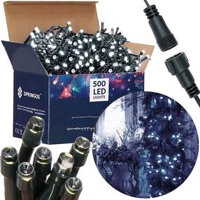 Гирлянда лампочек Springos CL0525, 31.5 м, холодный белый цв., 500 LED