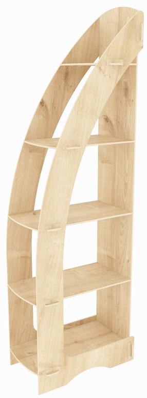 Pastatoma lentyna Kalune Design Orsa, ąžuolo sp., 180 cm x 58 cm x 31.6 cm