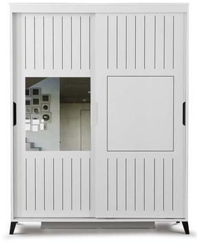Шкаф Kalune Design Fuga 130, белый цв., 60 см x 130 см x 216 см, с зеркалом