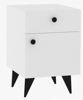 Öökapp Kalune Design Pila 835PUQ2711, antratsiit v./valge v., 60 cm x 40 cm x 43.8 cm