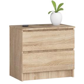 Комод Akord K60 2SZ CLP PK, дуб сонома цв., 55 см x 40 см x 60 см
