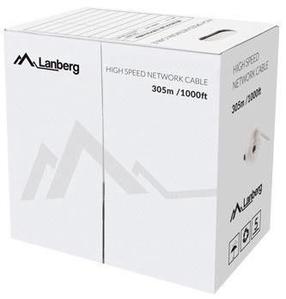 Провод Lanberg LCU5-12CU-0305-S, Nėra, 305 м, серый цв.