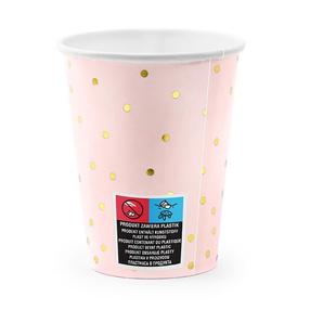 Vienkartiniai puodeliai PartyDeco 509695, 260 ml, 6 vnt.