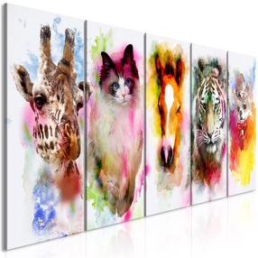 Reprodukcija Artgeist Watercolour Animals N7942-DKXPWD, 200 cm x 80 cm