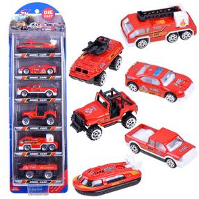 Набор игрушечных автомобилей Fire Department, красный цв.