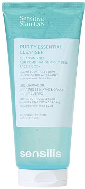 Valomoji veido želė, veidui ir kūnui Sensilis Purify Essential, 200 ml
