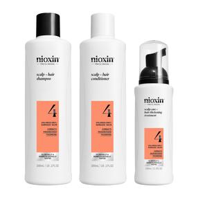 Matu kopšanas produktu komplekts Nioxin System 4 Kit 300ml+300ml+100ml, 3 gab.
