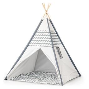 TIPI telts bērniem EcoToys Wigwam, 120 cm x 120 cm