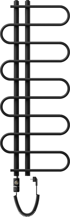 Elektrinis rankšluosčių džiovintuvas Mexen Kiso, juoda sp., 50 cm x 125 cm, 300 W