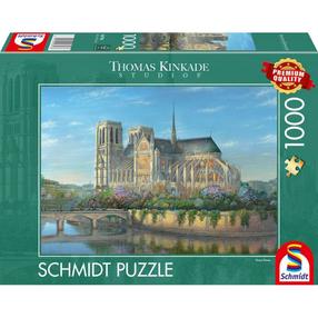 Dėlionė Schmidt Thomas Kinkade Studios Notre Dame 58796, 49.3 cm x 69.3 cm, 1000 vnt., įvairių spalvų
