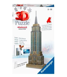 3D пазл Ravensburger Empire State Building 11271, 5.1 см x 8.4 см, 54 шт., многоцветный