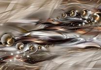 Fototapetas Artgeist Brown Shoal, 105 cm x 105 cm