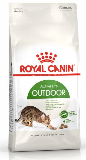 Sausas kačių maistas Royal Canin Active life Outdoor, vištiena, 2 kg