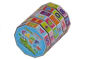 Математические кубики Barrel, 7 см, многоцветный