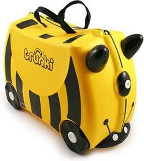 Vaikiškas lagaminas Trunki Bernard, juoda sp./geltona sp., 18 l, 46 x 20.5 x 31 cm