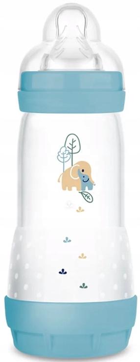 Bērnu pudelīte Mam Baby Perfect Start Planet Love, 320 ml, 0 mēn., zila krās.