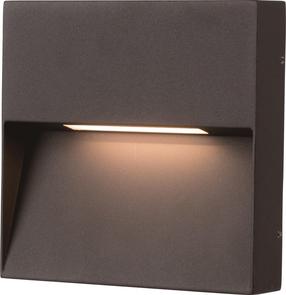 Sieninis lauko šviestuvas AZzardo Casoria, 6W, LED, IP54, tamsiai pilka sp., 15 cm x 3.5 cm