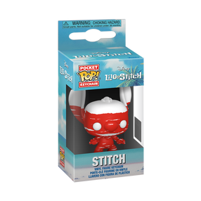 Atslēgu piekariņš Funko POP! Lilo & Stitch, 10 cm, balta krās./sarkana krās.