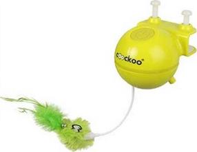Электрическая игрушка для котов Coockoo Roxy Laser, умный, желтый цв., 8 см